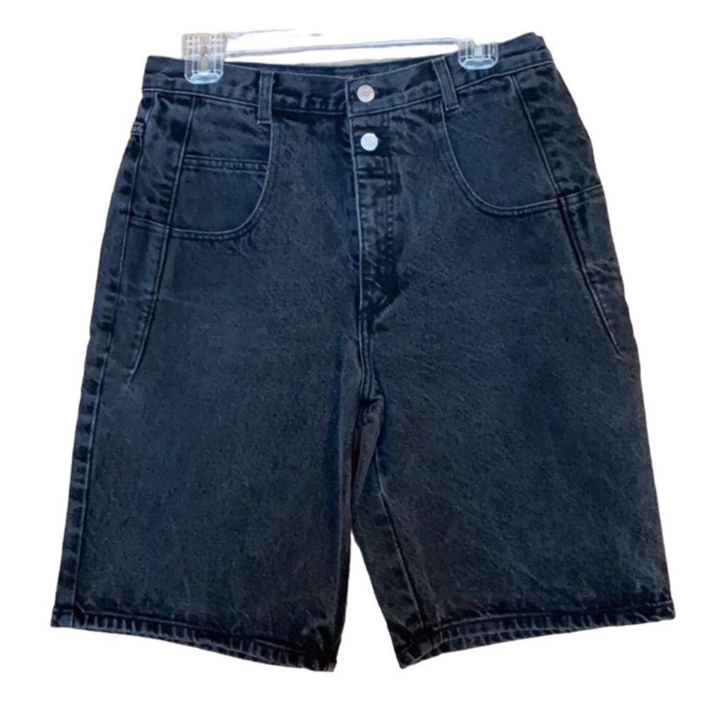 Guess by Georges Marciano faded black jean shorts Size 32